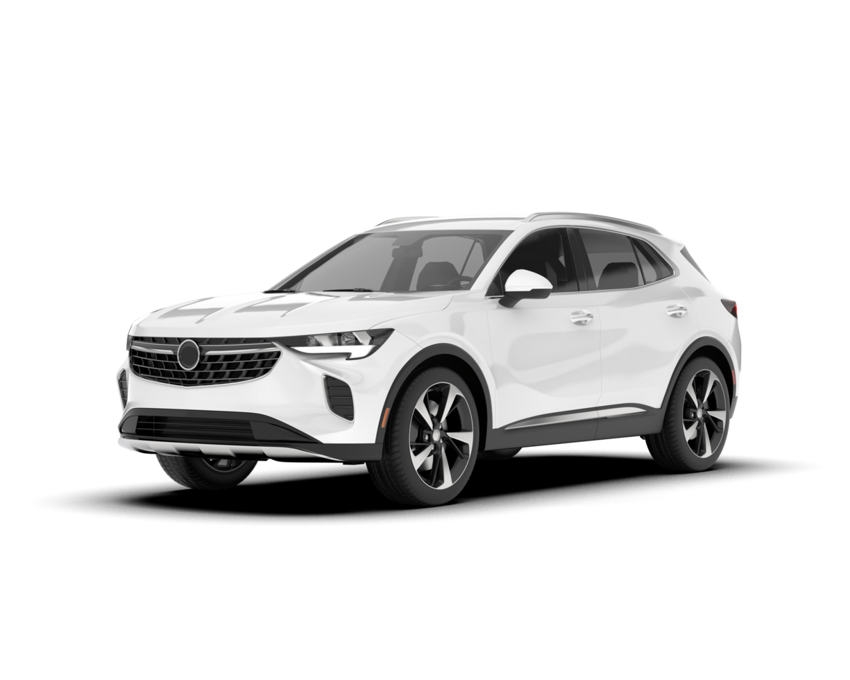 White SUV on transparent background. 3d rendering - illustration png