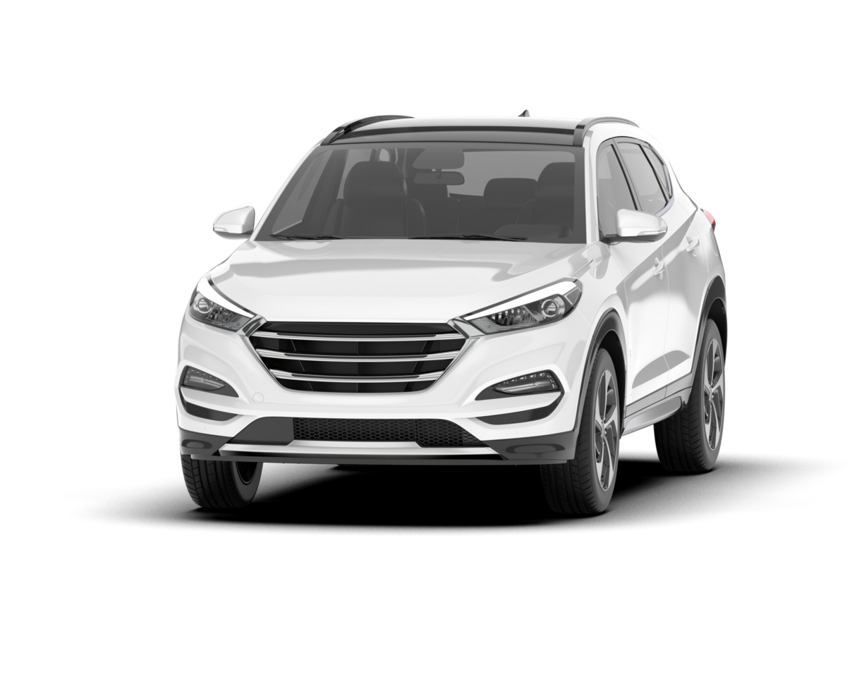 vit sUV på transparent bakgrund. 3d tolkning - illustration png