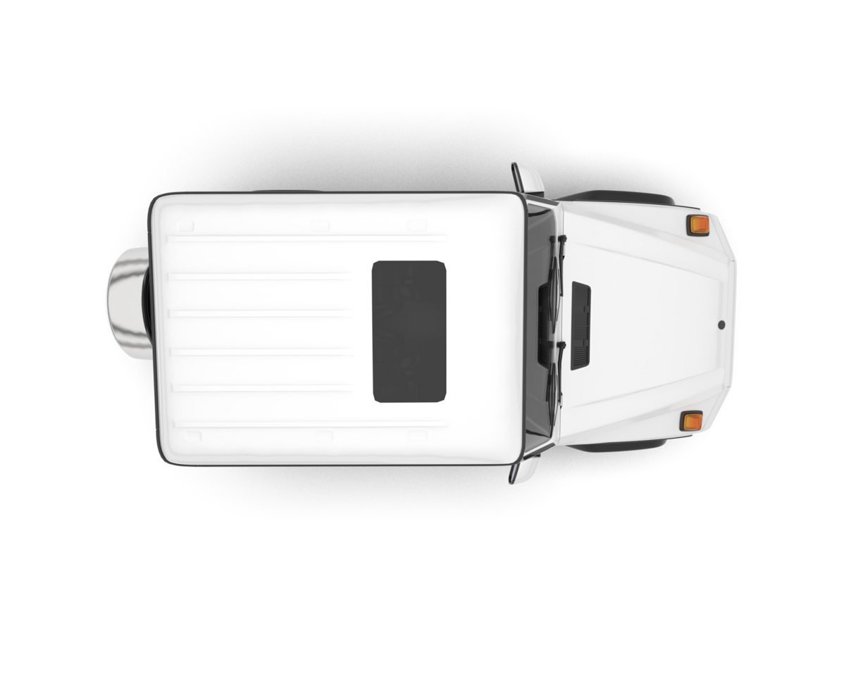 White SUV on transparent background. 3d rendering - illustration png