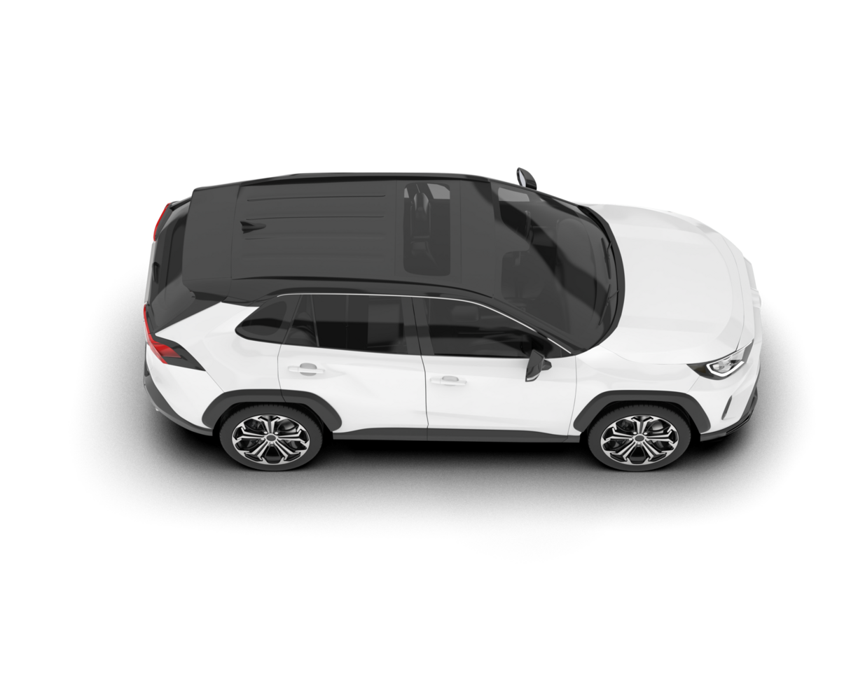 wit suv Aan transparant achtergrond. 3d renderen - illustratie png