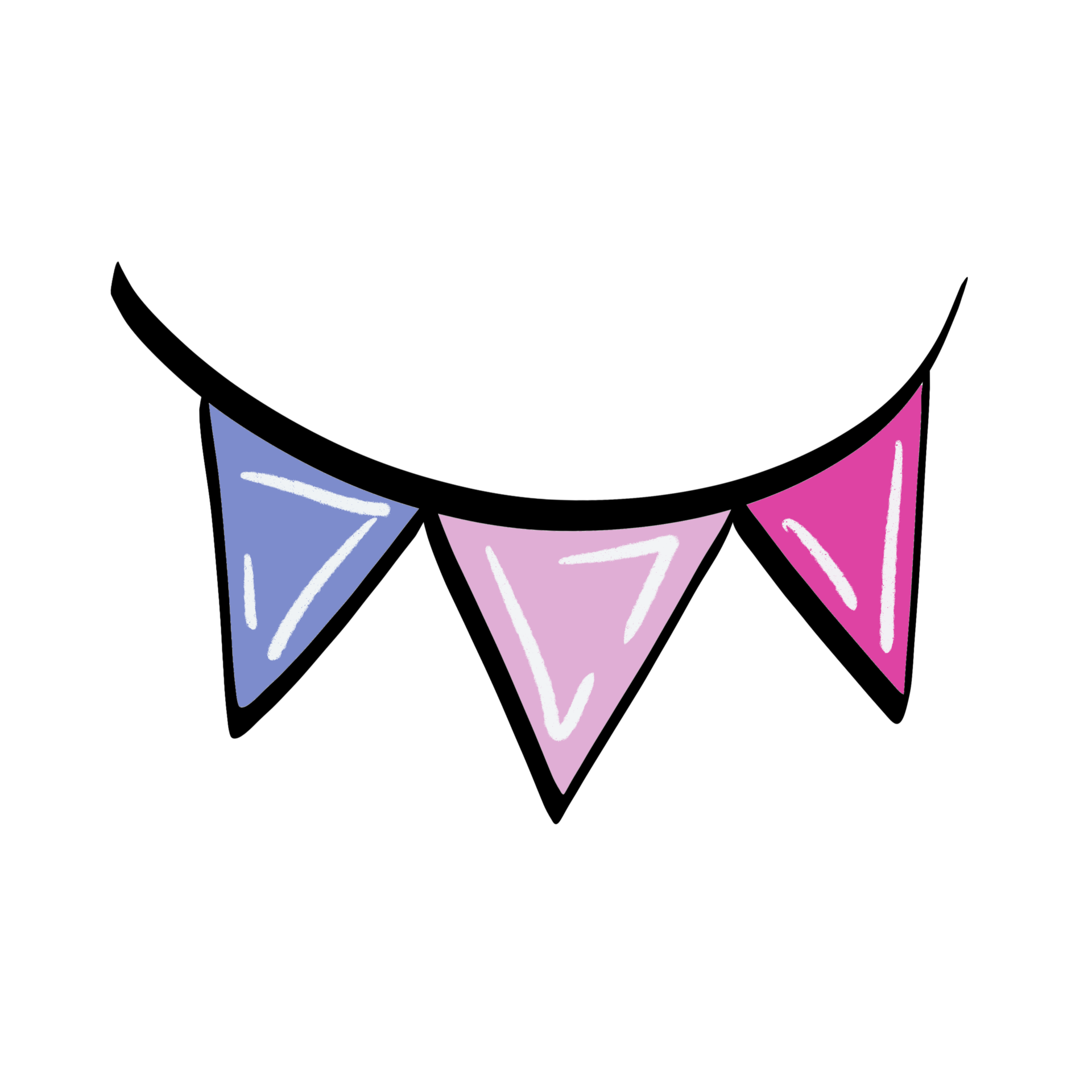 Multicolored festive flagsgarland. 25312695 PNG