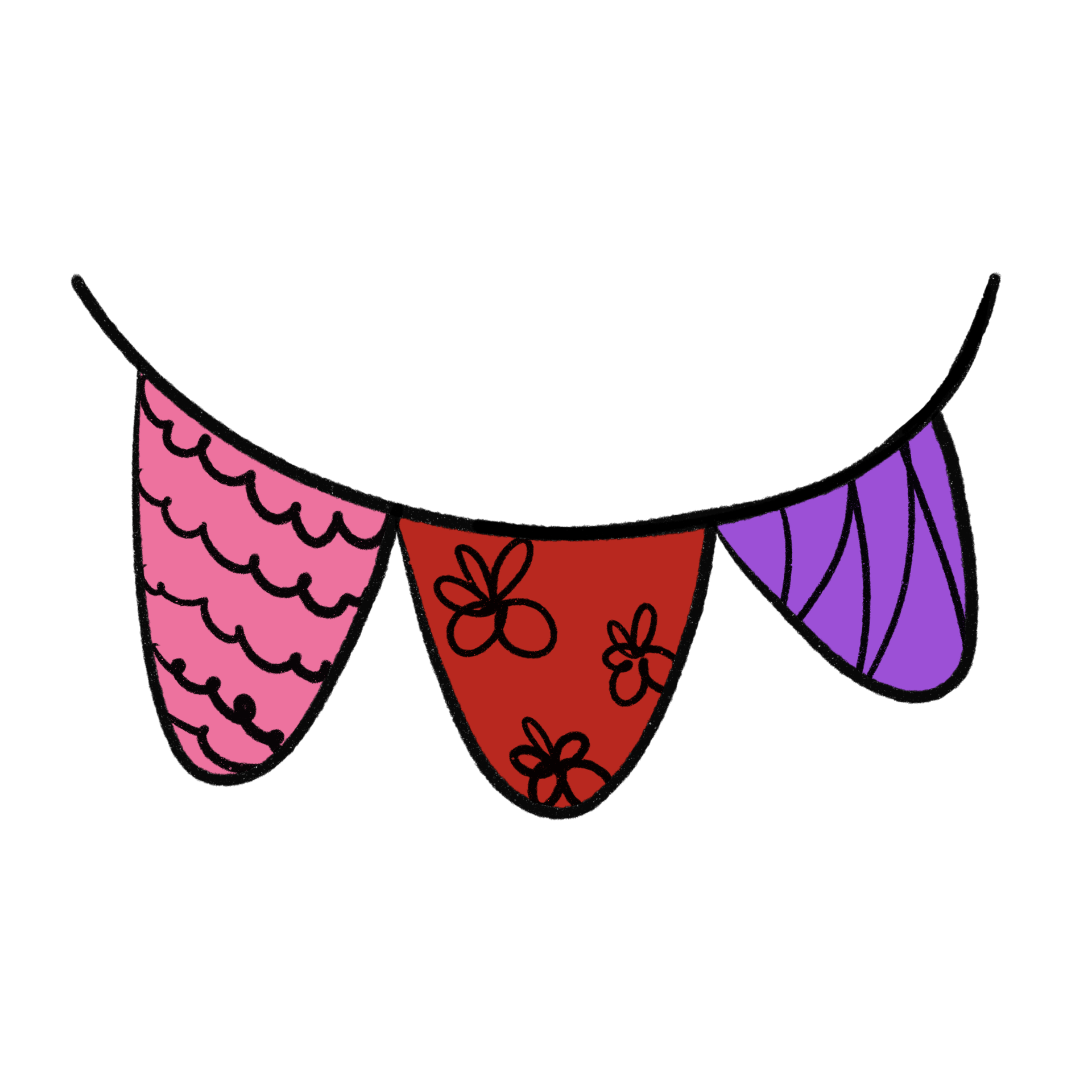 Multicolored festive flagsgarland. 25312739 PNG