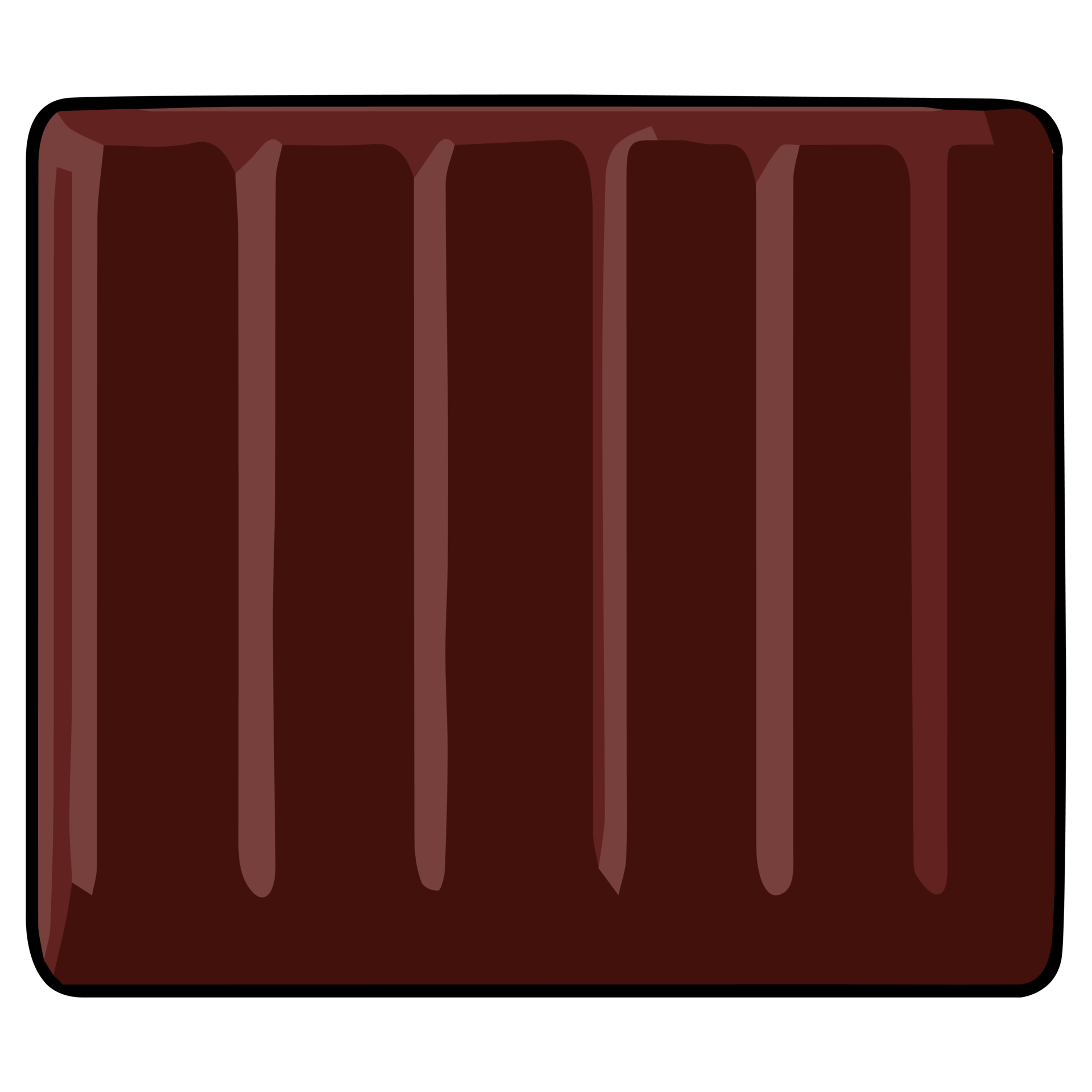 Chocolate clipart flat design on transparent background, dessert