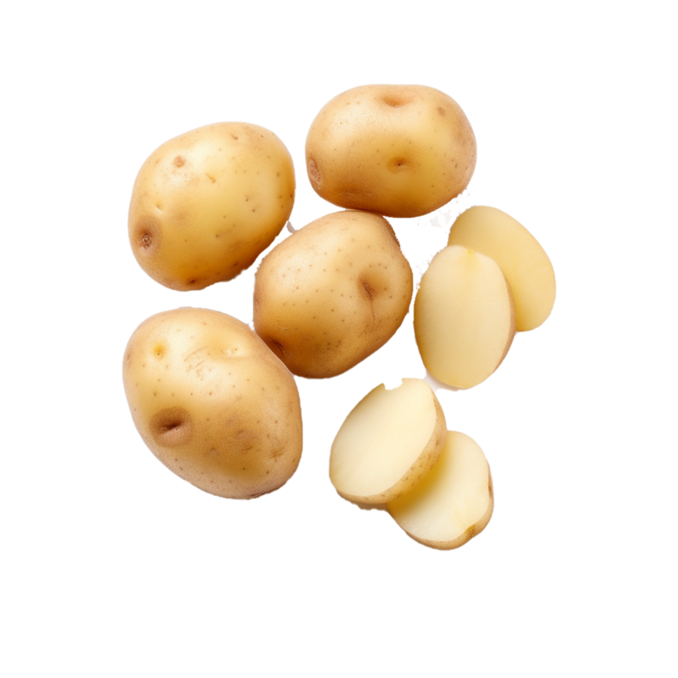 Kartoffel Scheiben generativ ai png