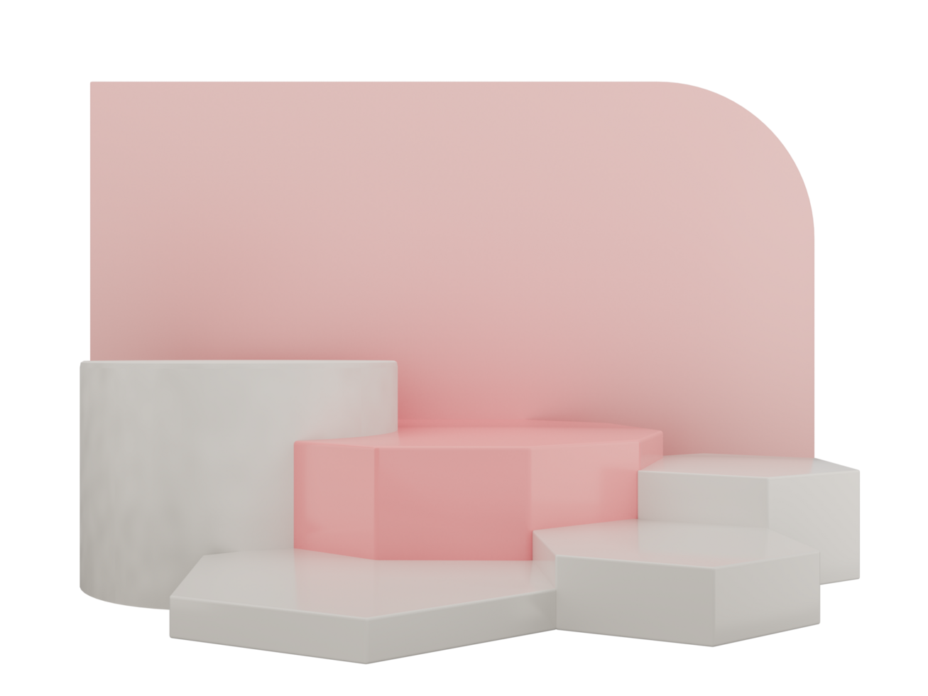 abstrakt geometrisch gestalten Pastell- Farbe Vorlage minimal modern Stil Mauer Hintergrund, z Stand Podium Bühne Anzeige Tabelle spotten oben Komposition 3d Rendern png