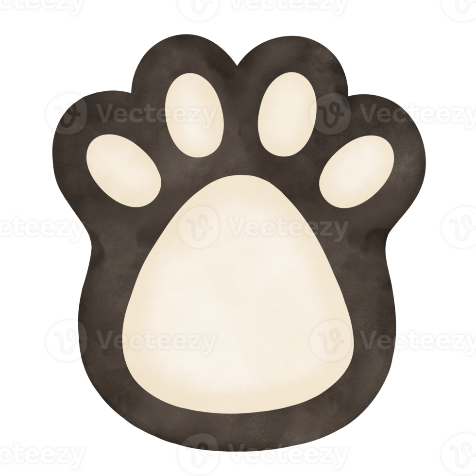 Brown Fluffy Cat Paw png