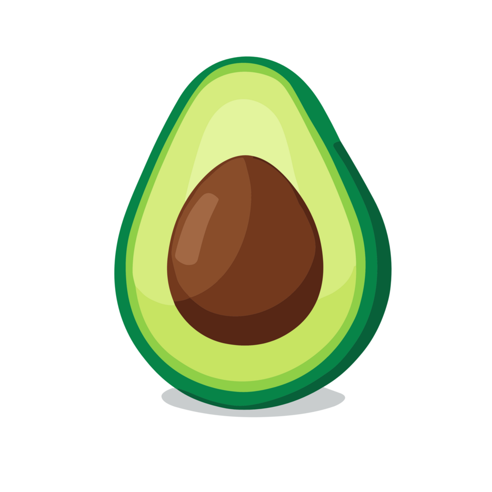 aguacate transparente antecedentes ,ai generativo png