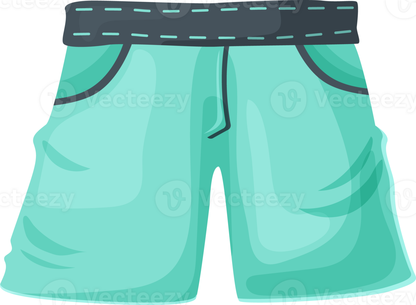 de los hombres nadando bañador png. azul Boxer pantalones cortos en dibujos animados estilo. ilustración aislado en transparente antecedentes. png