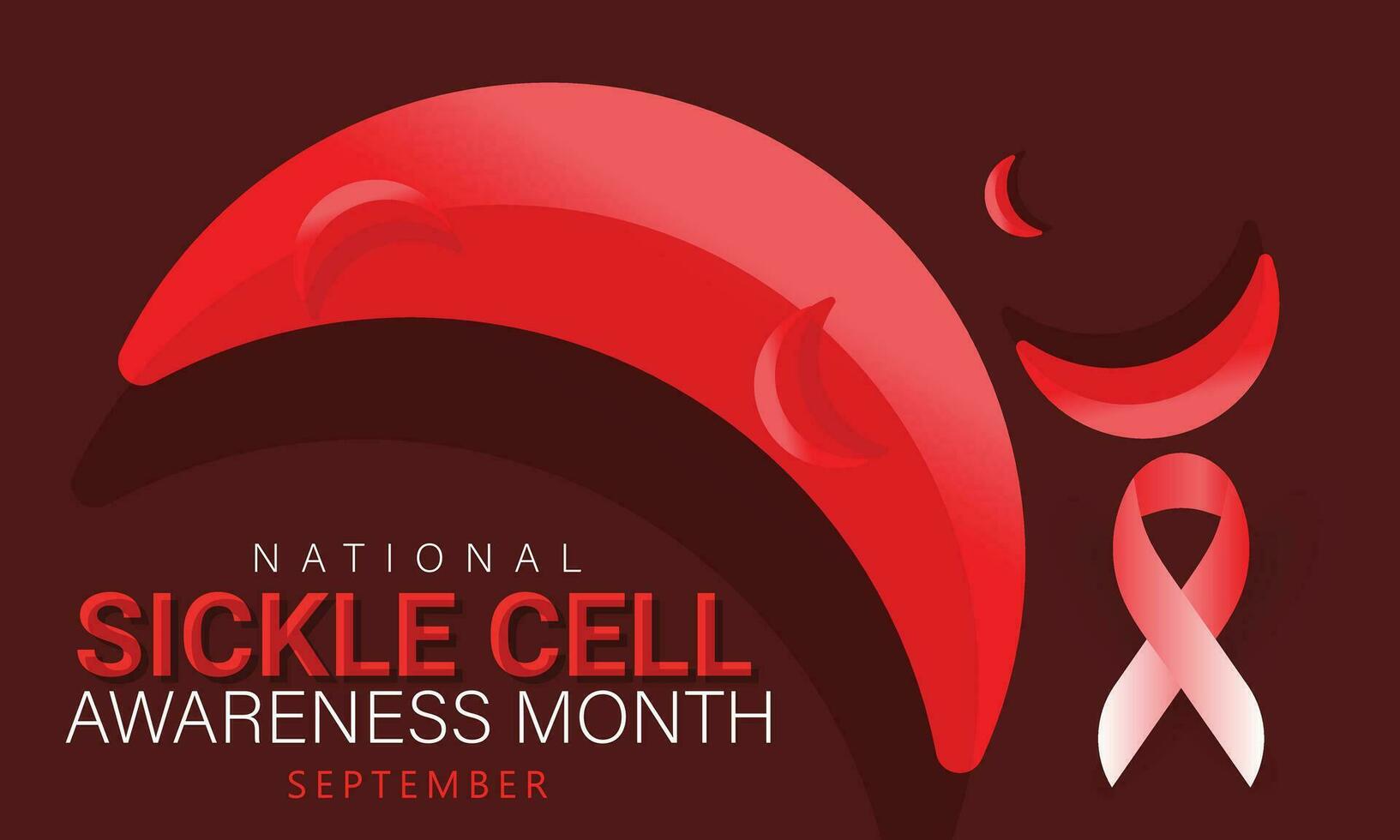 National sickle cell awareness month. background, banner, card, poster, template. Vector illustration.