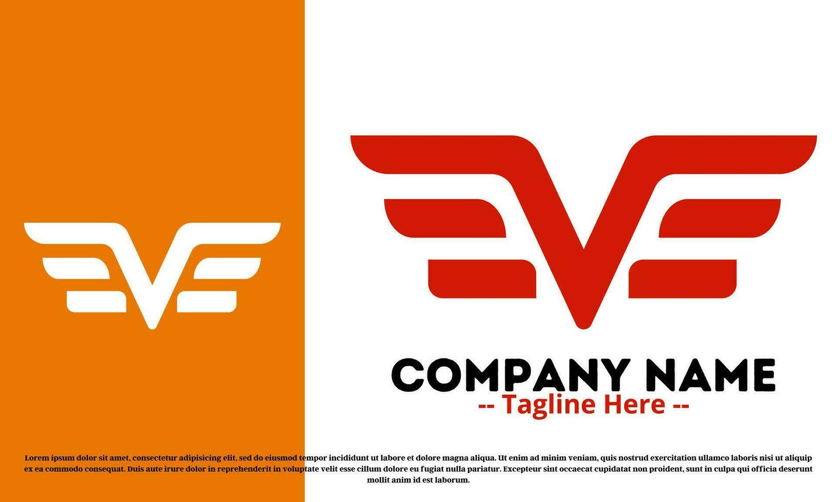 Wings logo design vector illustration