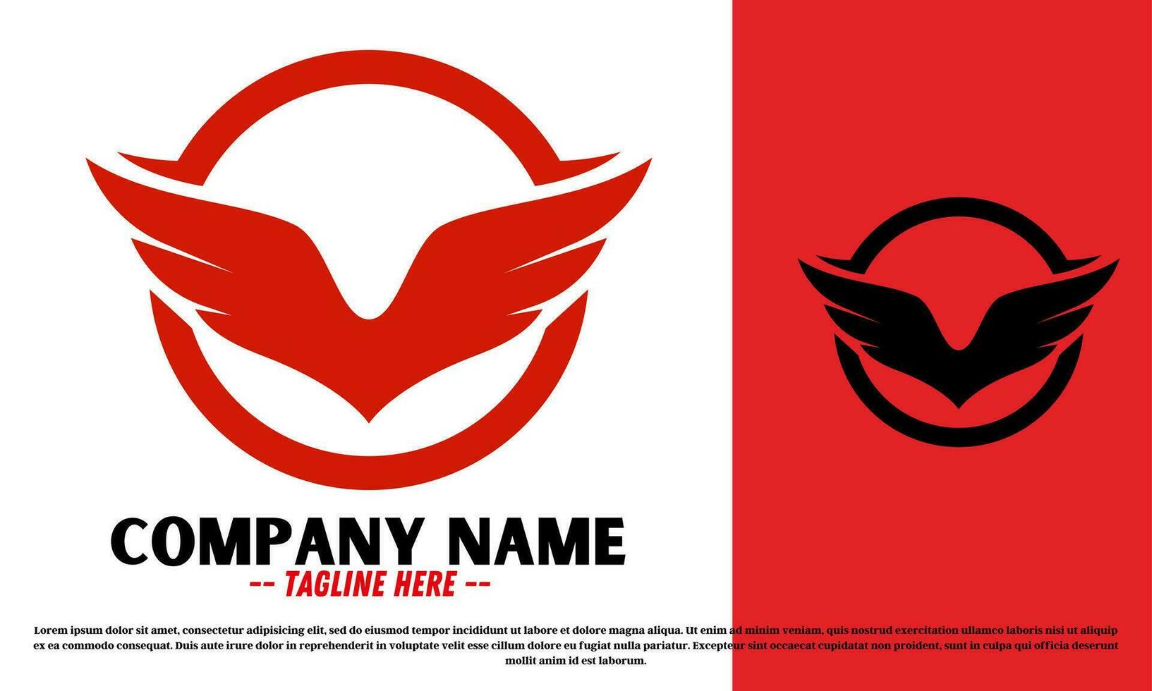 Wings logo design vector illustration