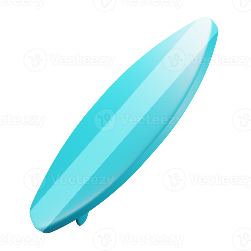 3D render surf board png