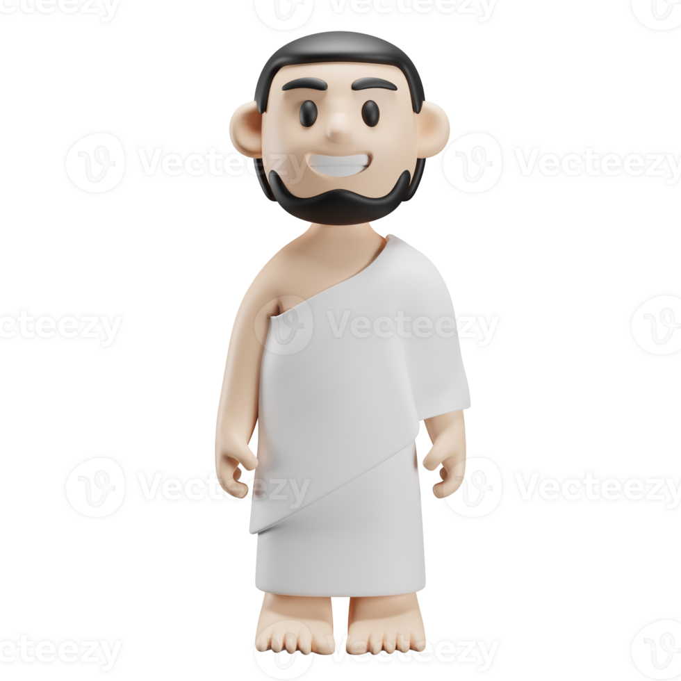 3D male character of hajj png