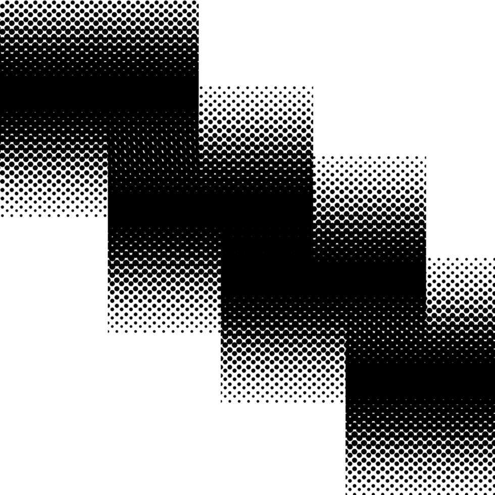 Vertical gradient halftone dots background. Pop art template, texture. Halftone effect. png