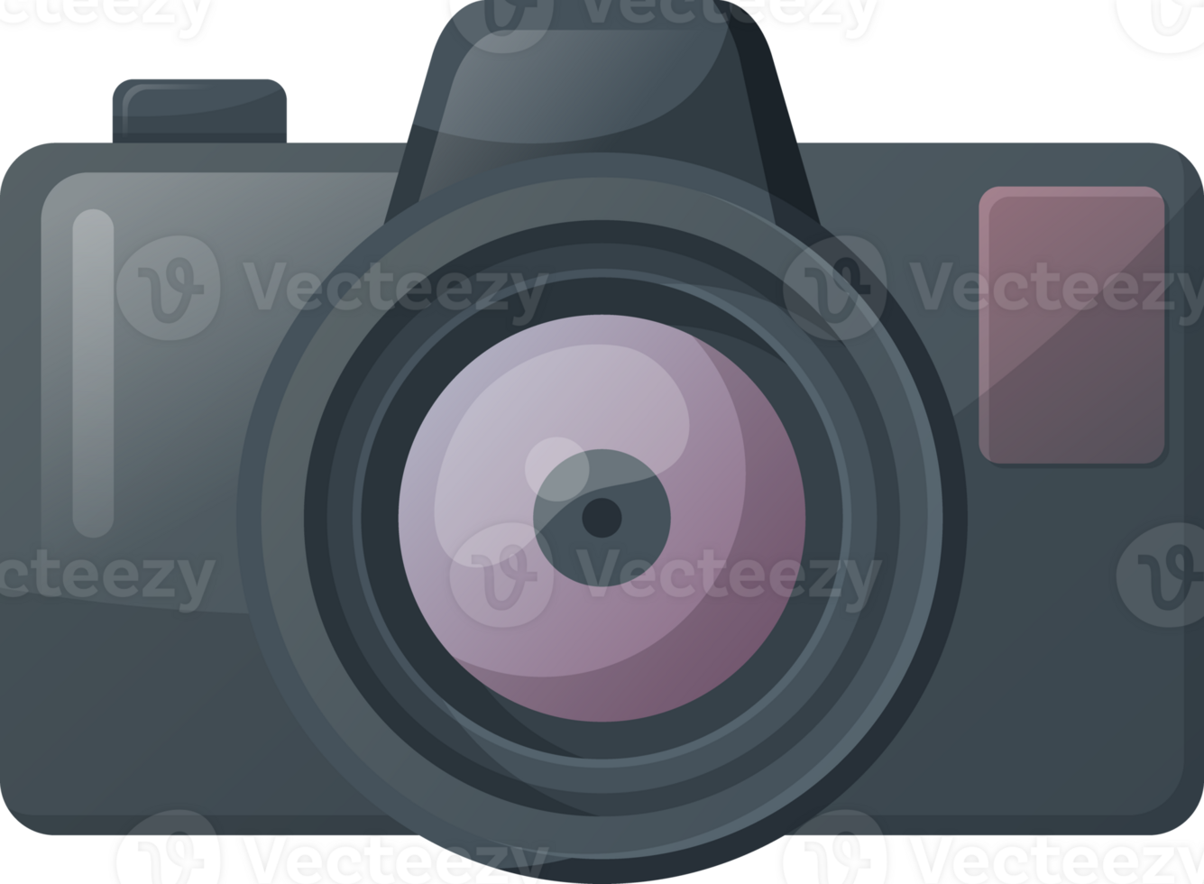 Modern camera png. Illustration isolated on transparent background. png