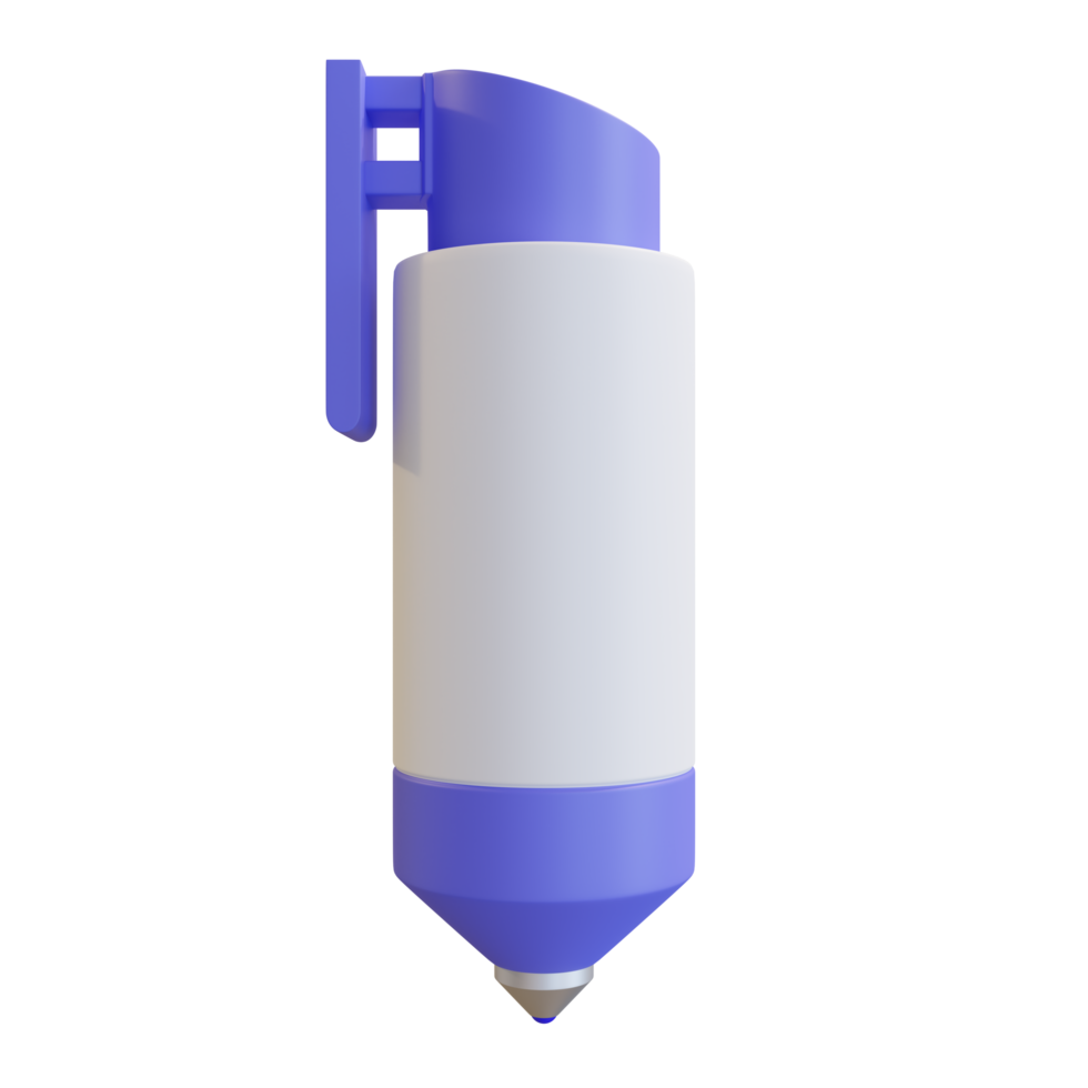 une mignonne à bille stylo png transparent arrière-plan, une modèle de papeterie dans une retour à l'école thème, 3d illustration