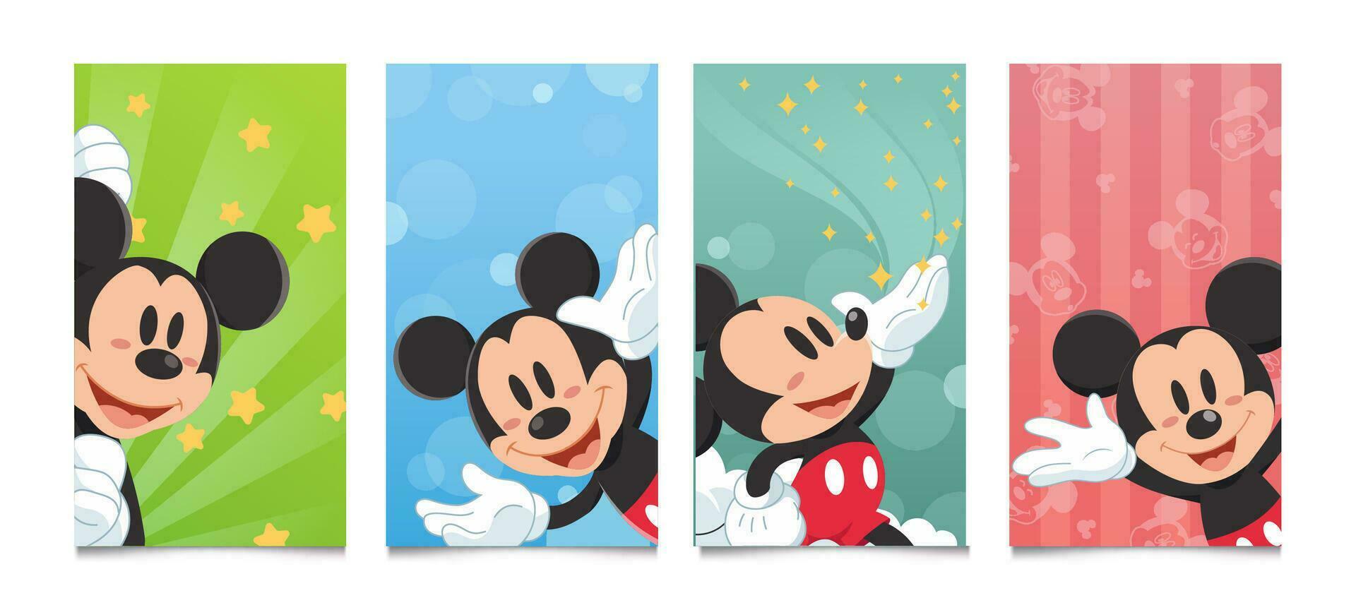 Mouse Character Social Media Story vector
