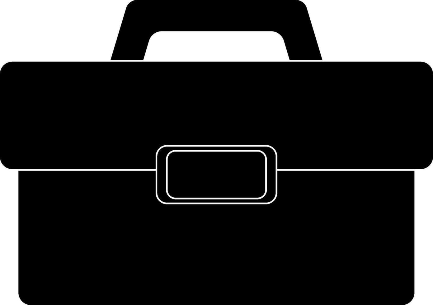 ilustración de un bolso en negro y blanco color. vector