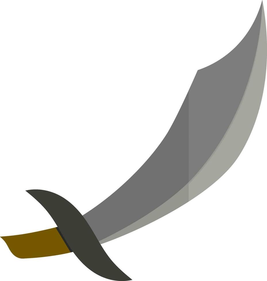 Sword in gray color. vector