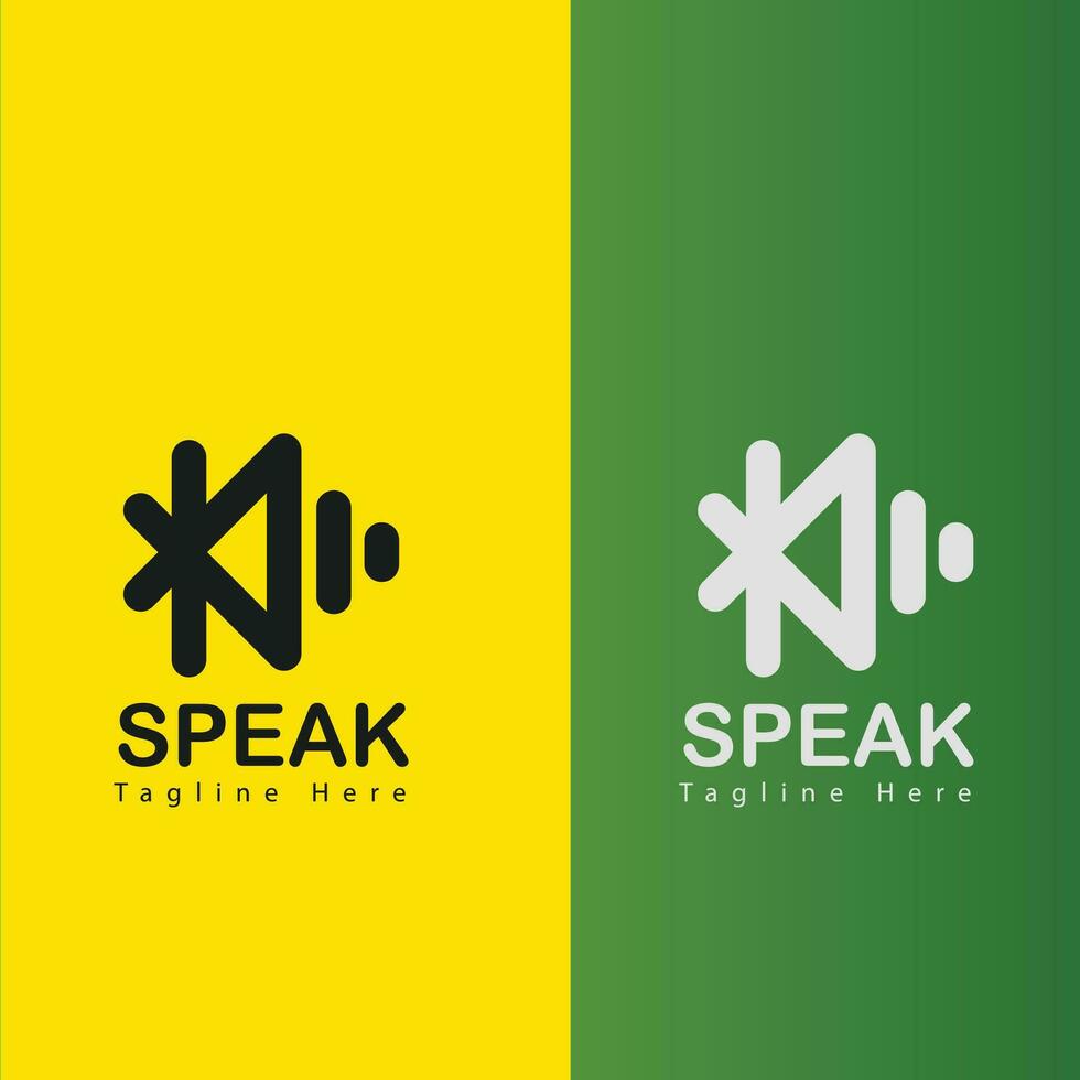 speaker logo icon symbol for a business or music logo vector template