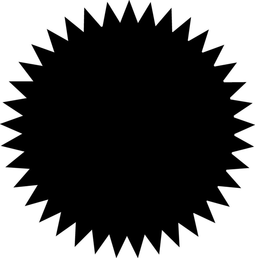 Isolated black sticker in flat style. vector