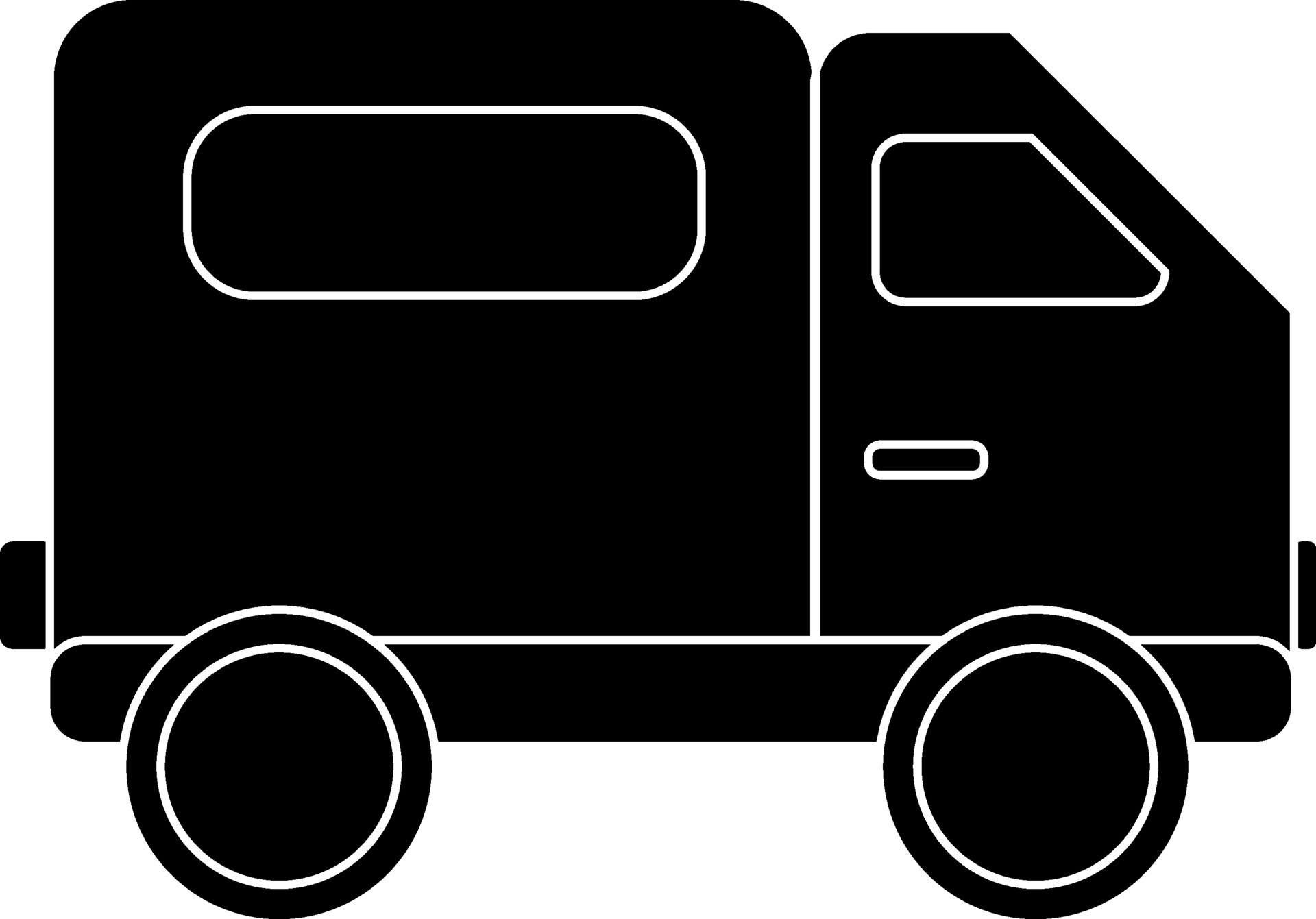 Black truck in flat style. 25314929 Vector Art at Vecteezy