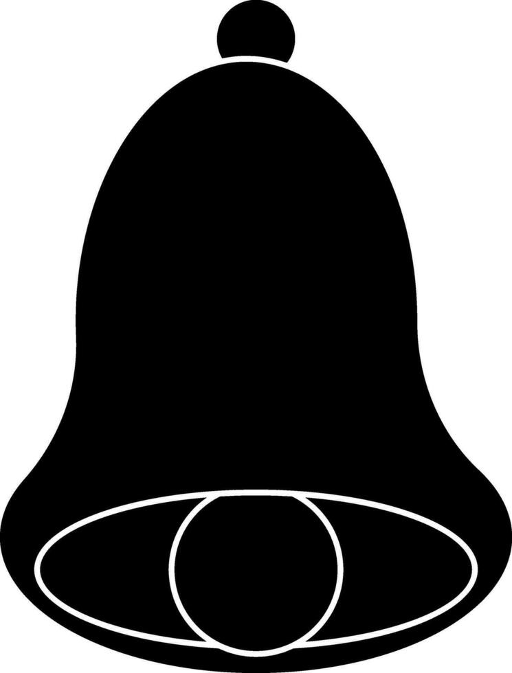 aislado campana en negro y blanco color. vector