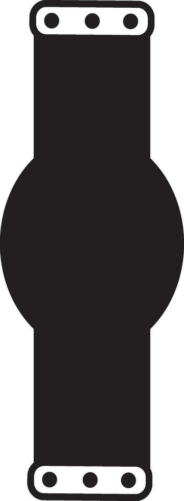 Water pipe in black color. vector