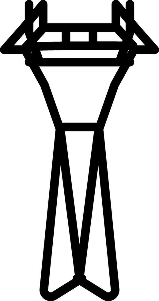 Icon of power line tower. vector