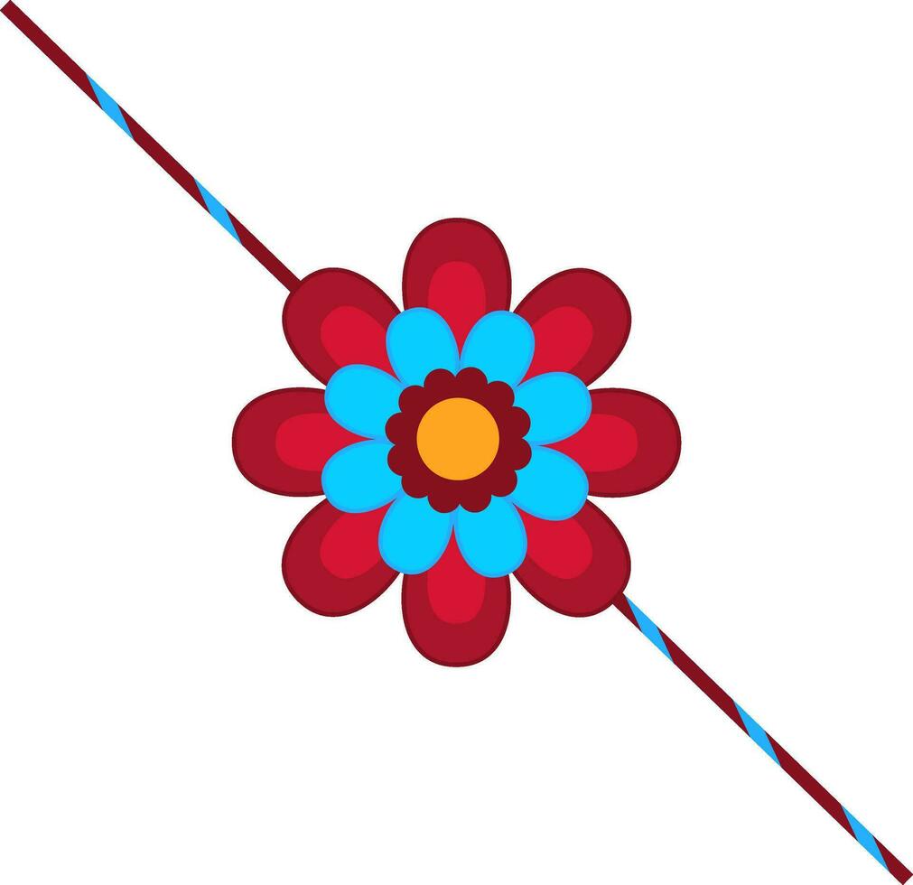 Flat illustration of a rakhi. vector