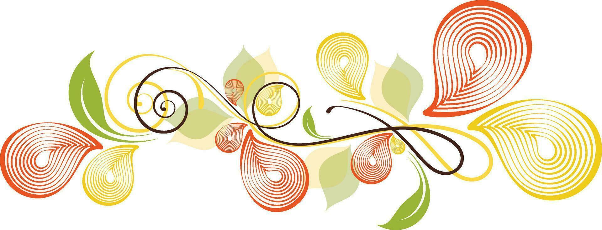 hermosa creativo floral diseño. vector