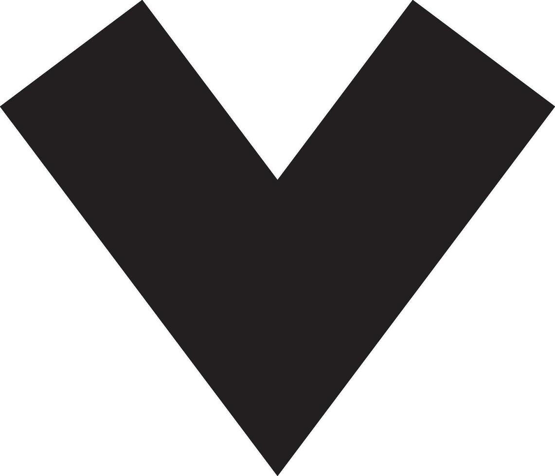 Isolated V logo on white background. vector