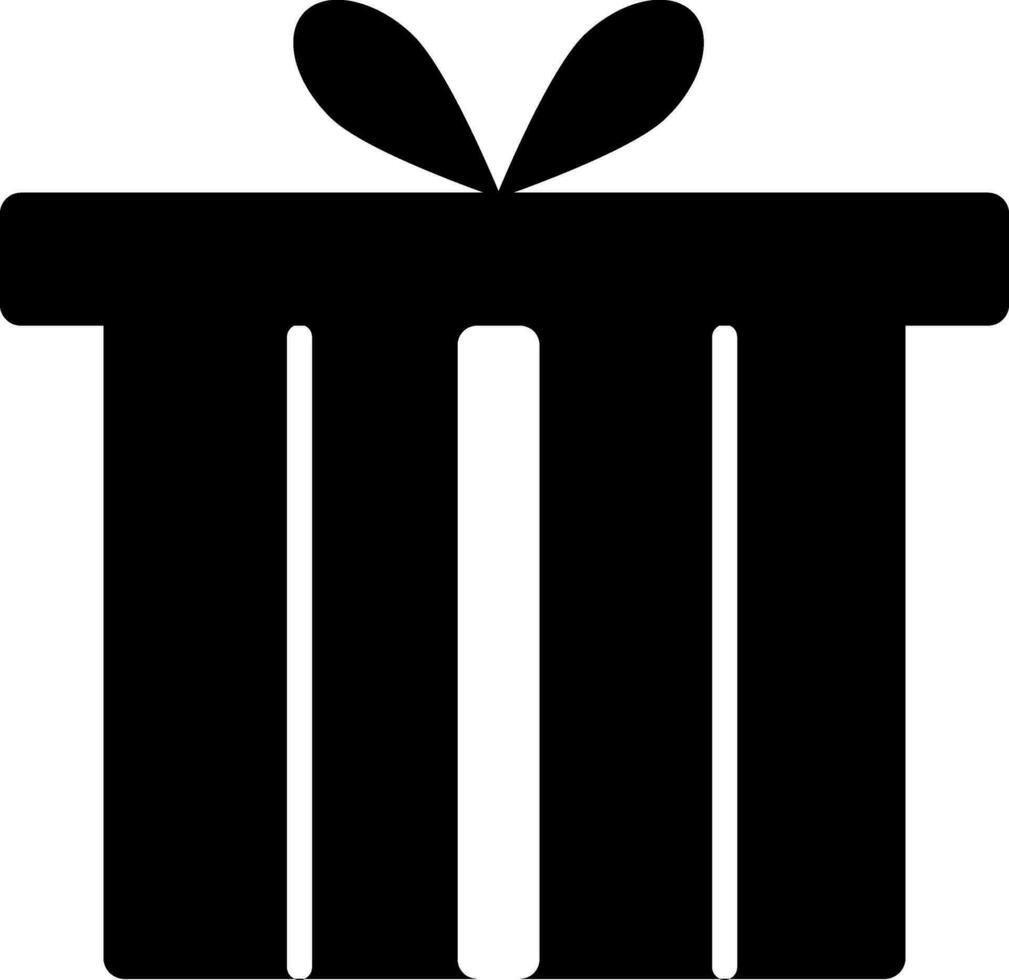 Flat style decorated gift box on background. 25315719 Vector Art at Vecteezy