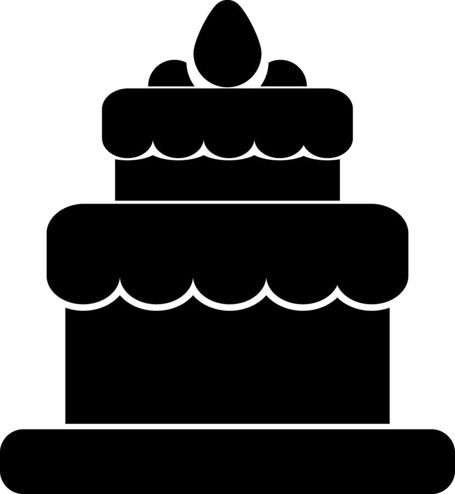 Isoated icon of Cake for celebration concept. vector