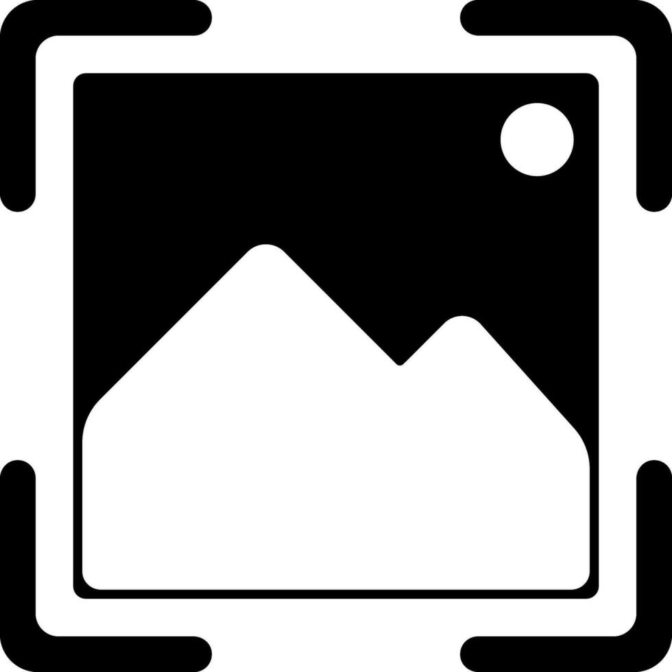 Illustration of image icon for capture. vector