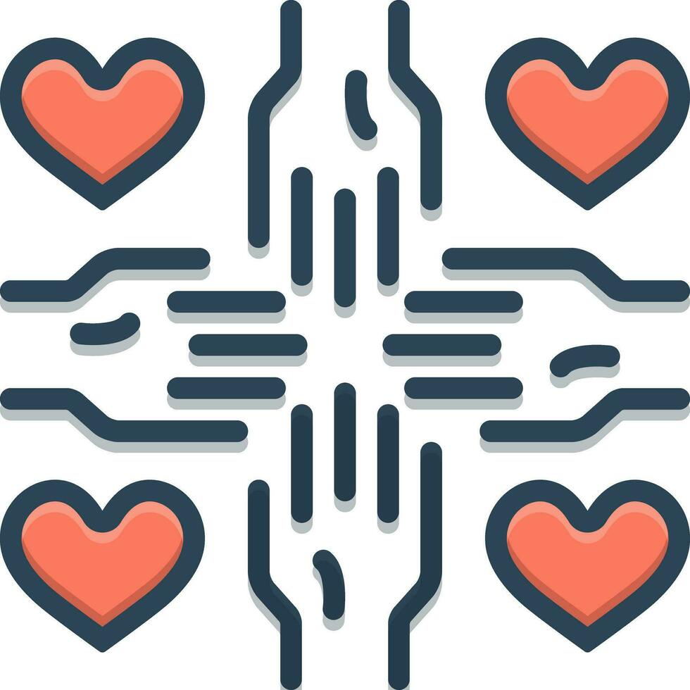 color icon for voluntary vector