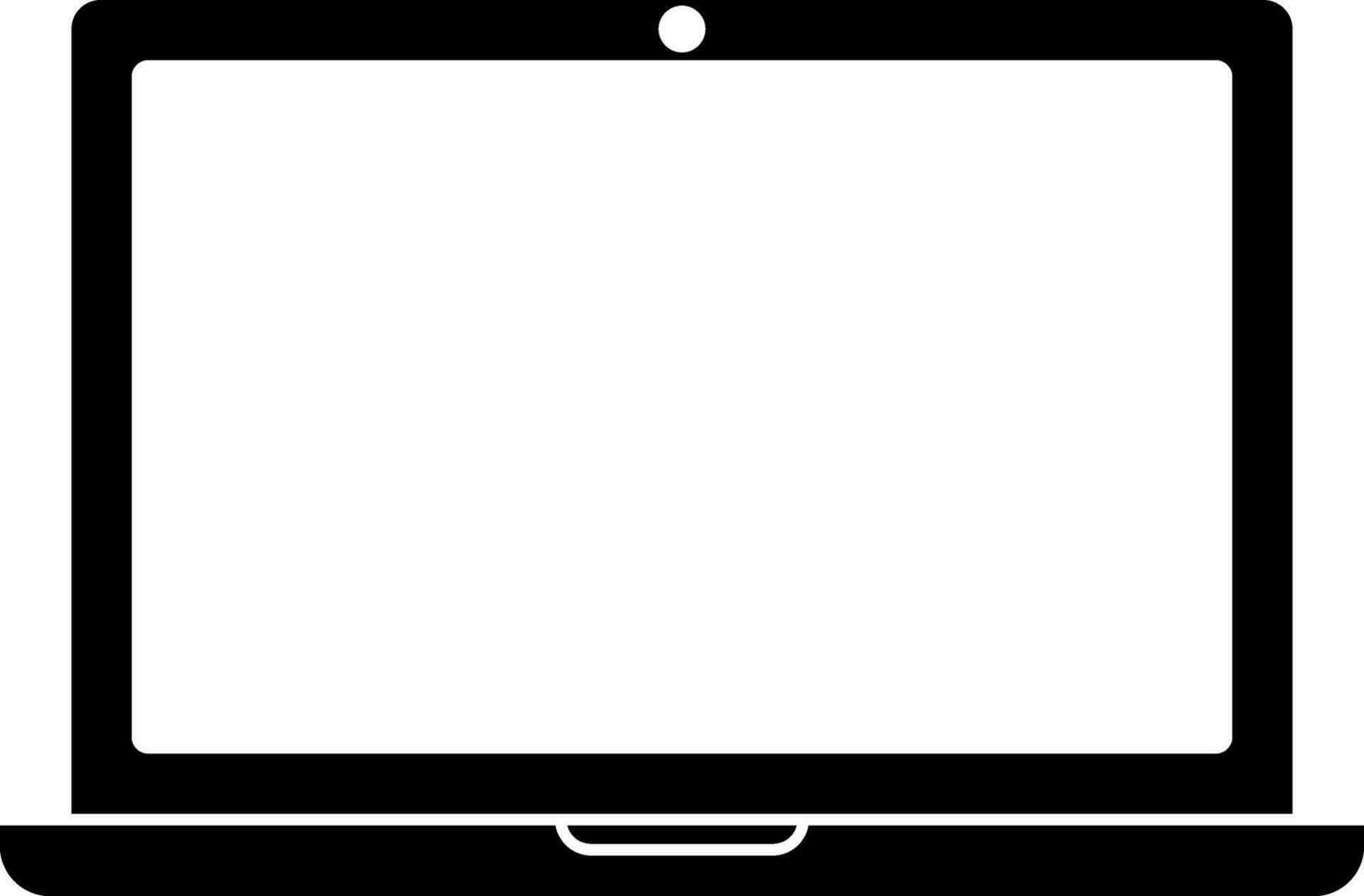 Icon of monitor with camera in isolated. vector