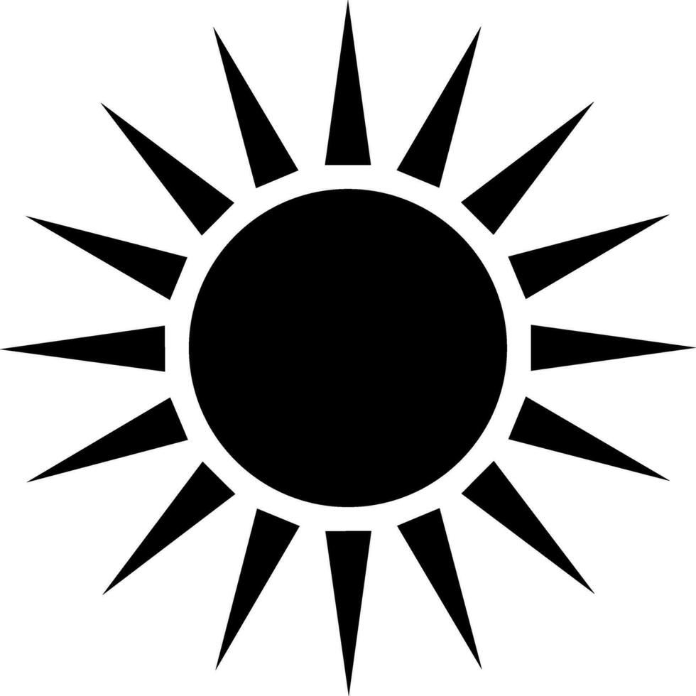Illustration of a sun. vector