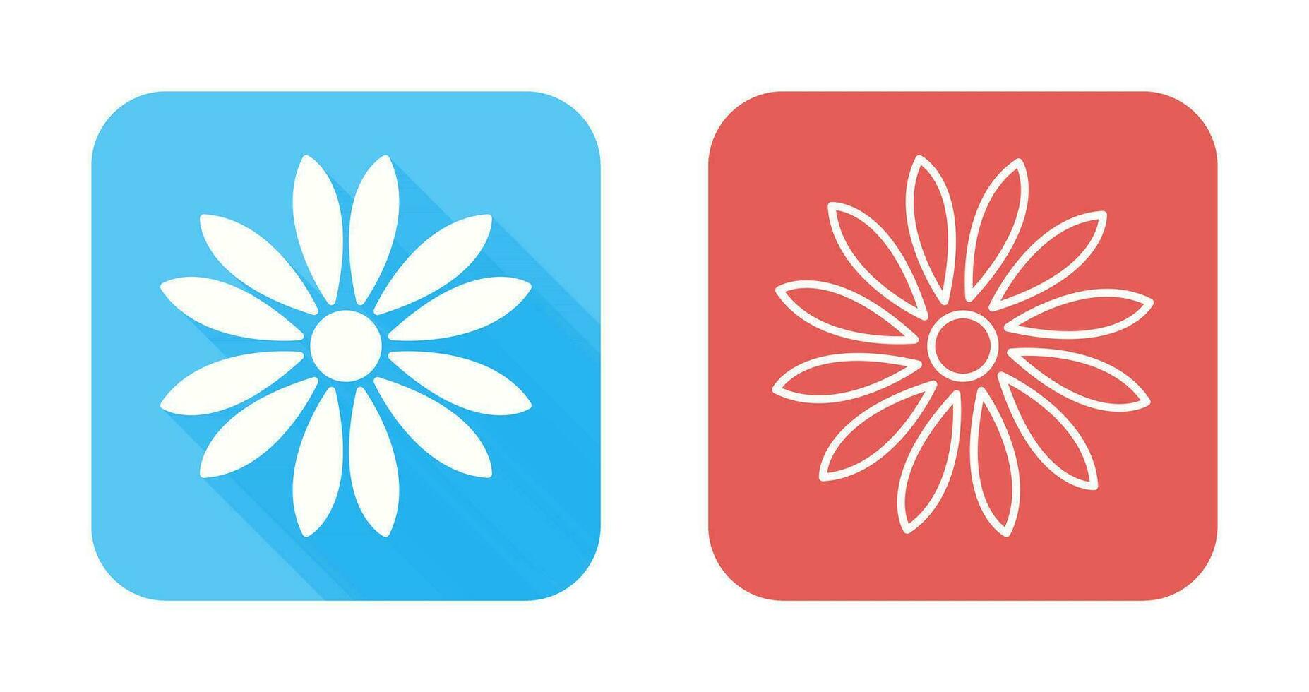 Unique Flower Vector Icon