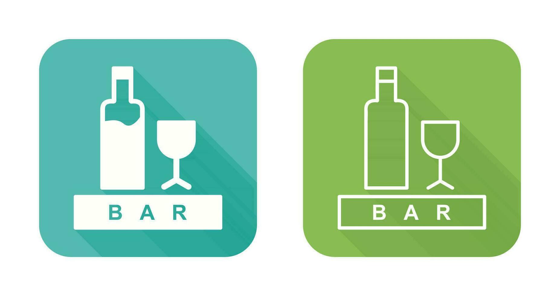 Unique Bar Sign Vector Icon