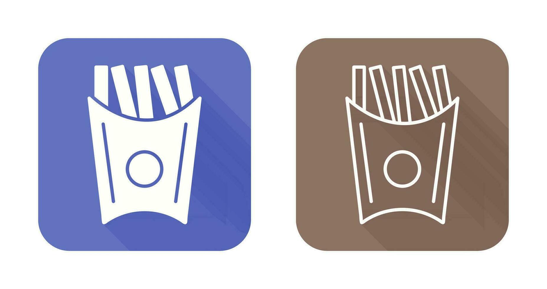 Unique French Fries Vector Icon