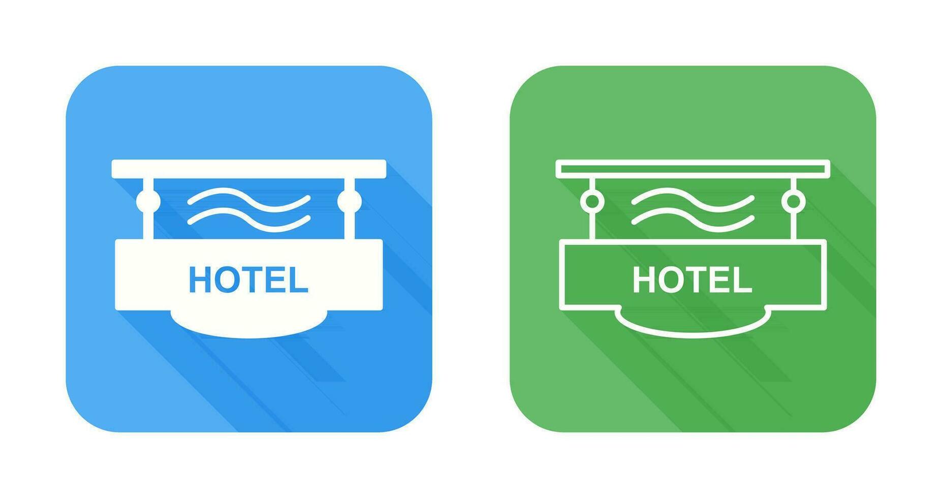 icono de vector de signo de hotel