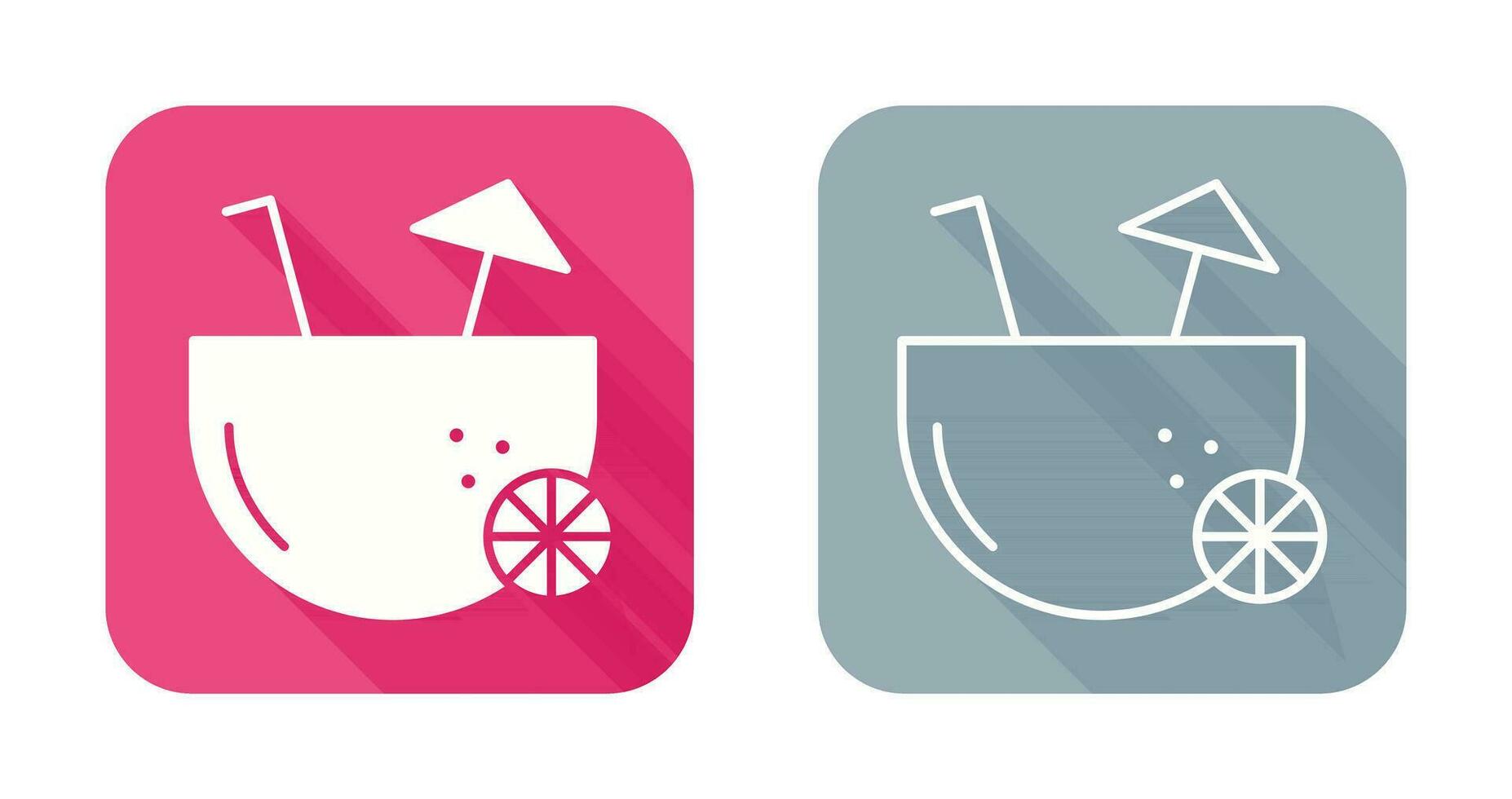 Coconut Drink Vector Icon