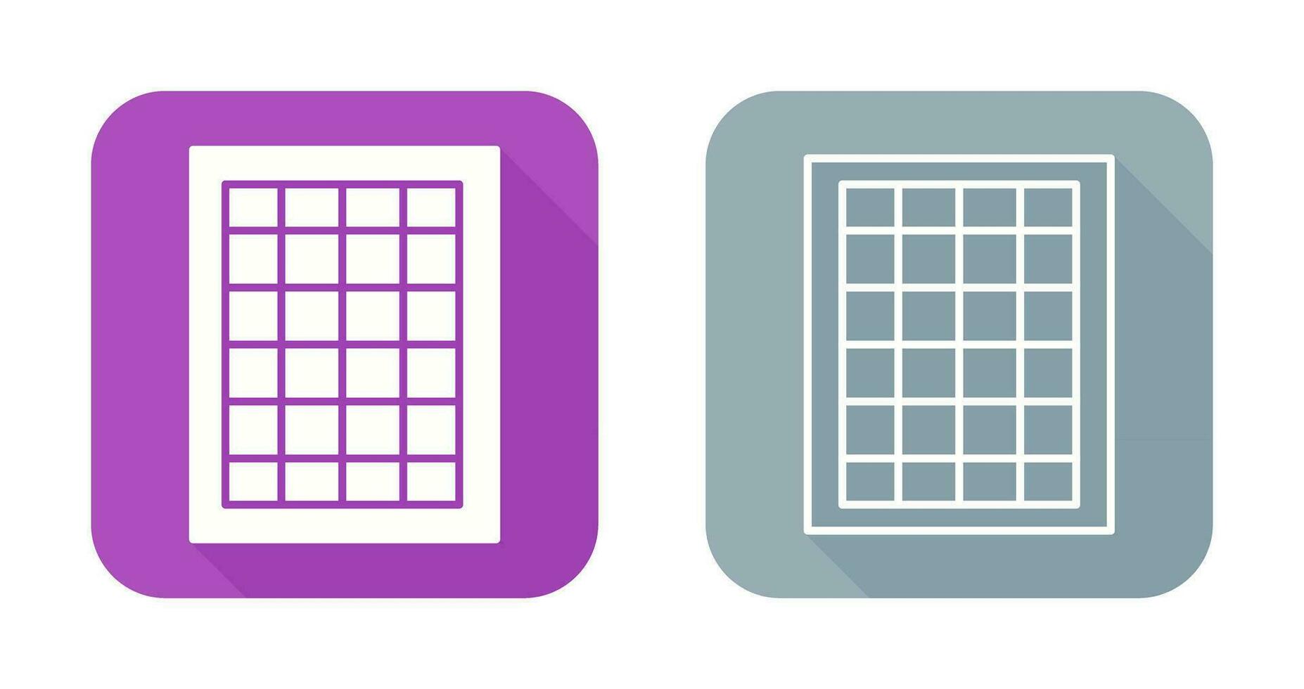 Table of Rates Vector Icon