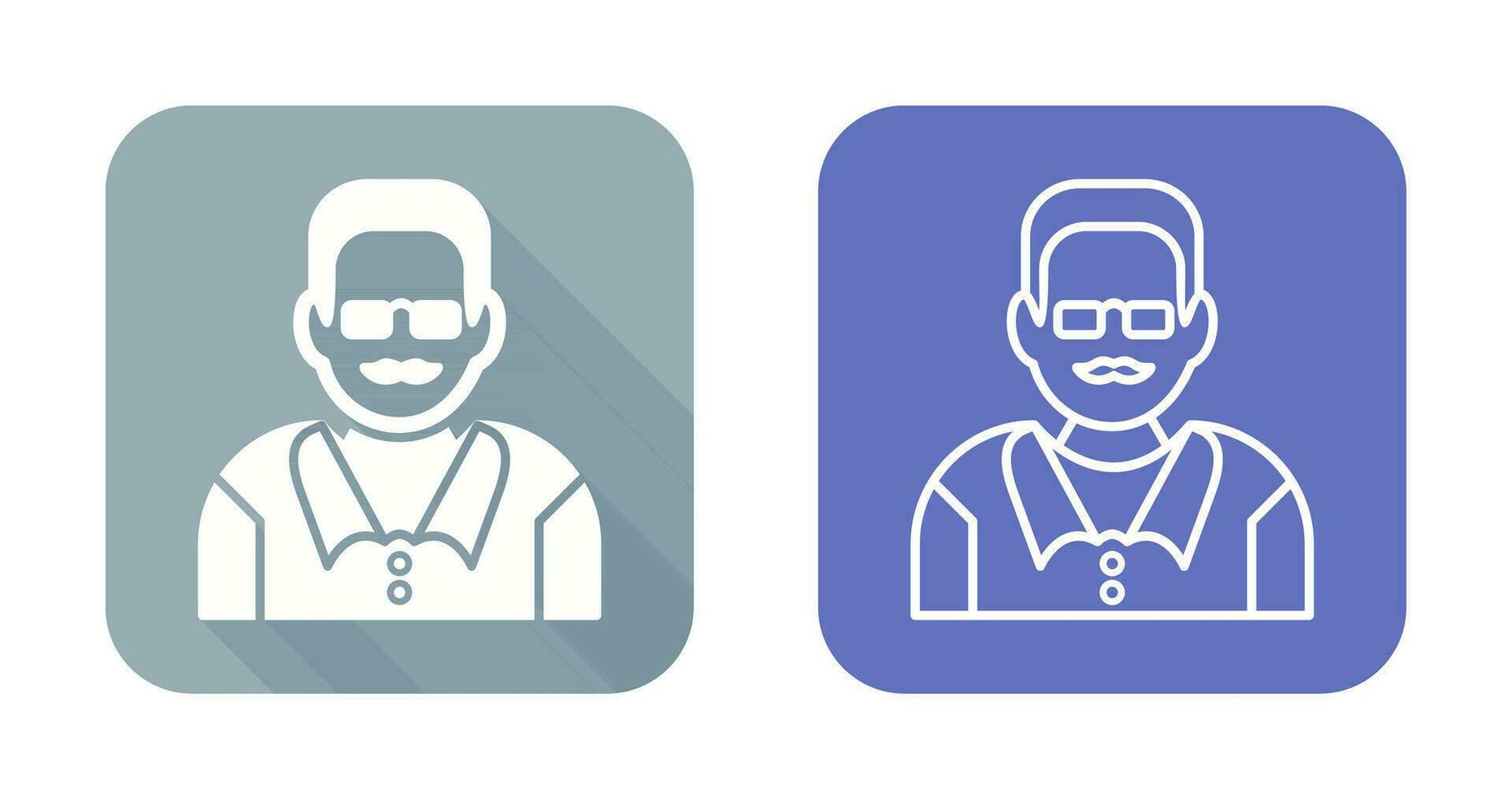Unique Male Professor Vector Icon