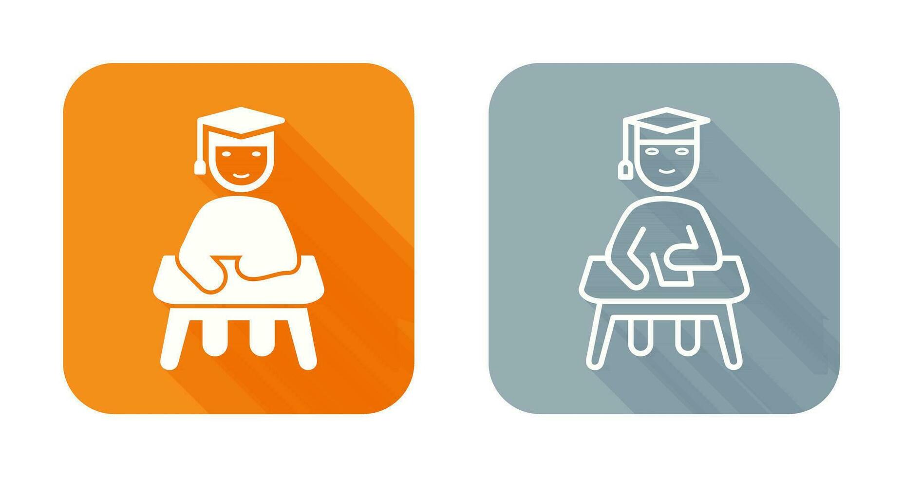 Unique Studying on Desk Vector Icon
