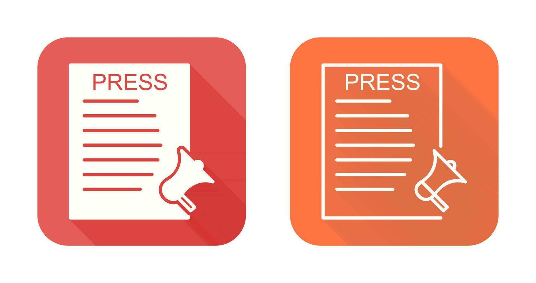 Unique Press Releases Vector Icon