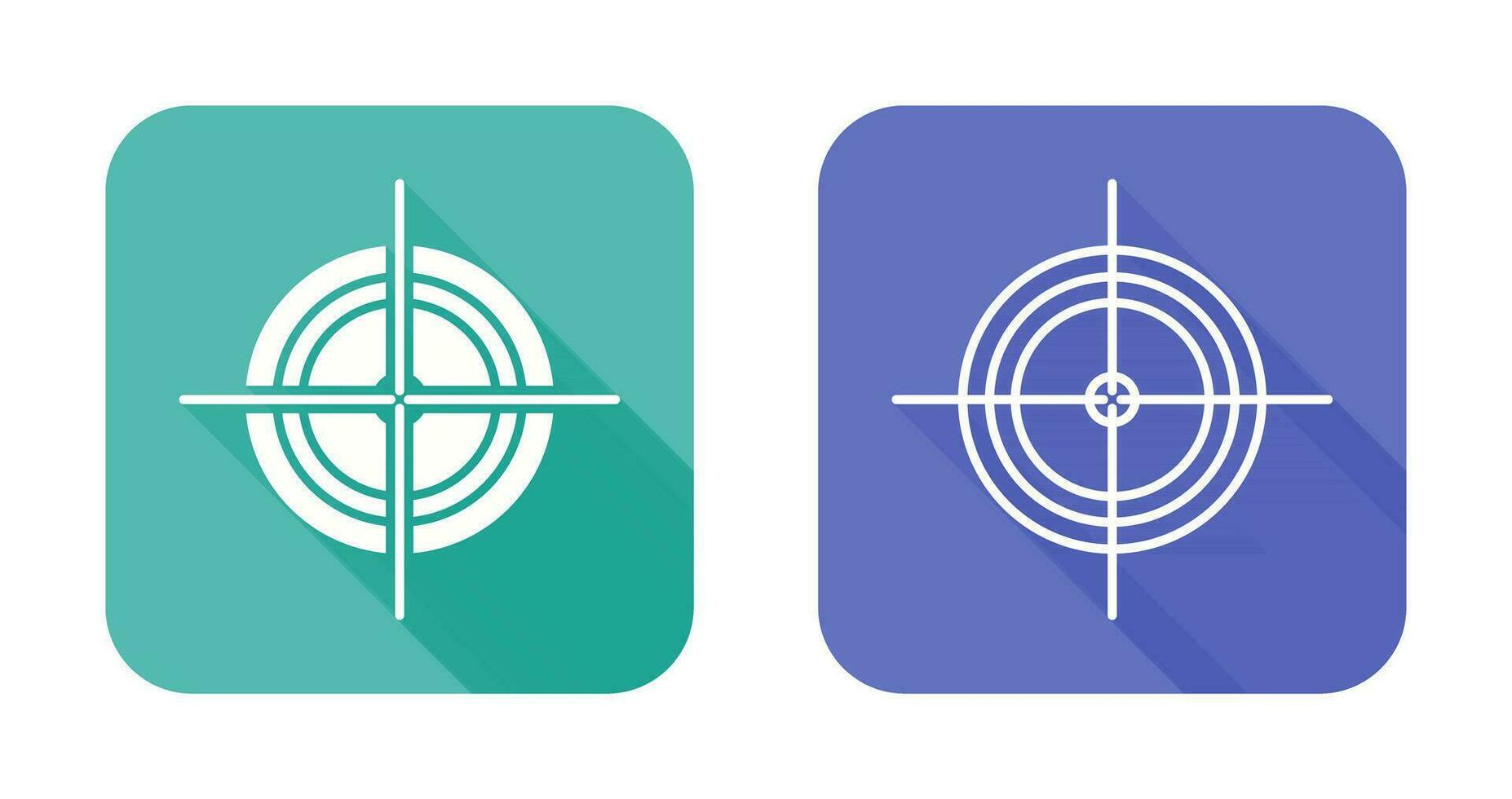 Unique Target Vector Icon