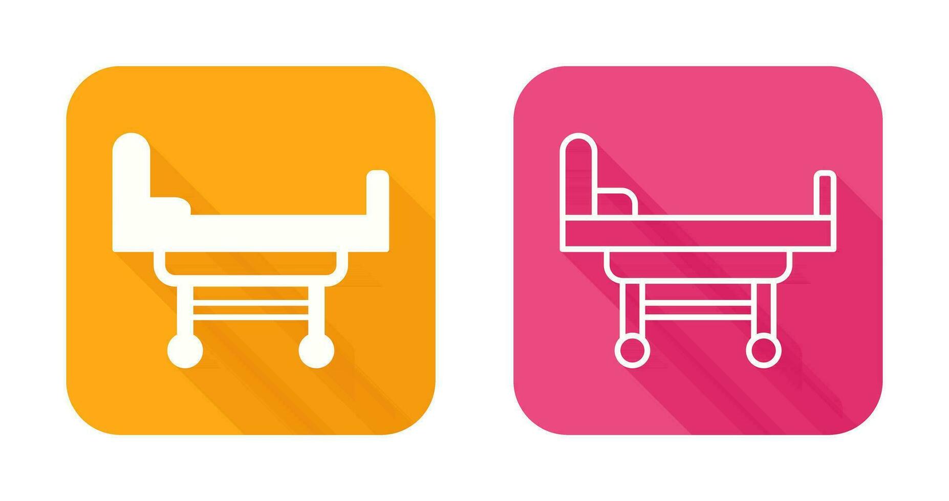 Hospital Bed Vector Icon