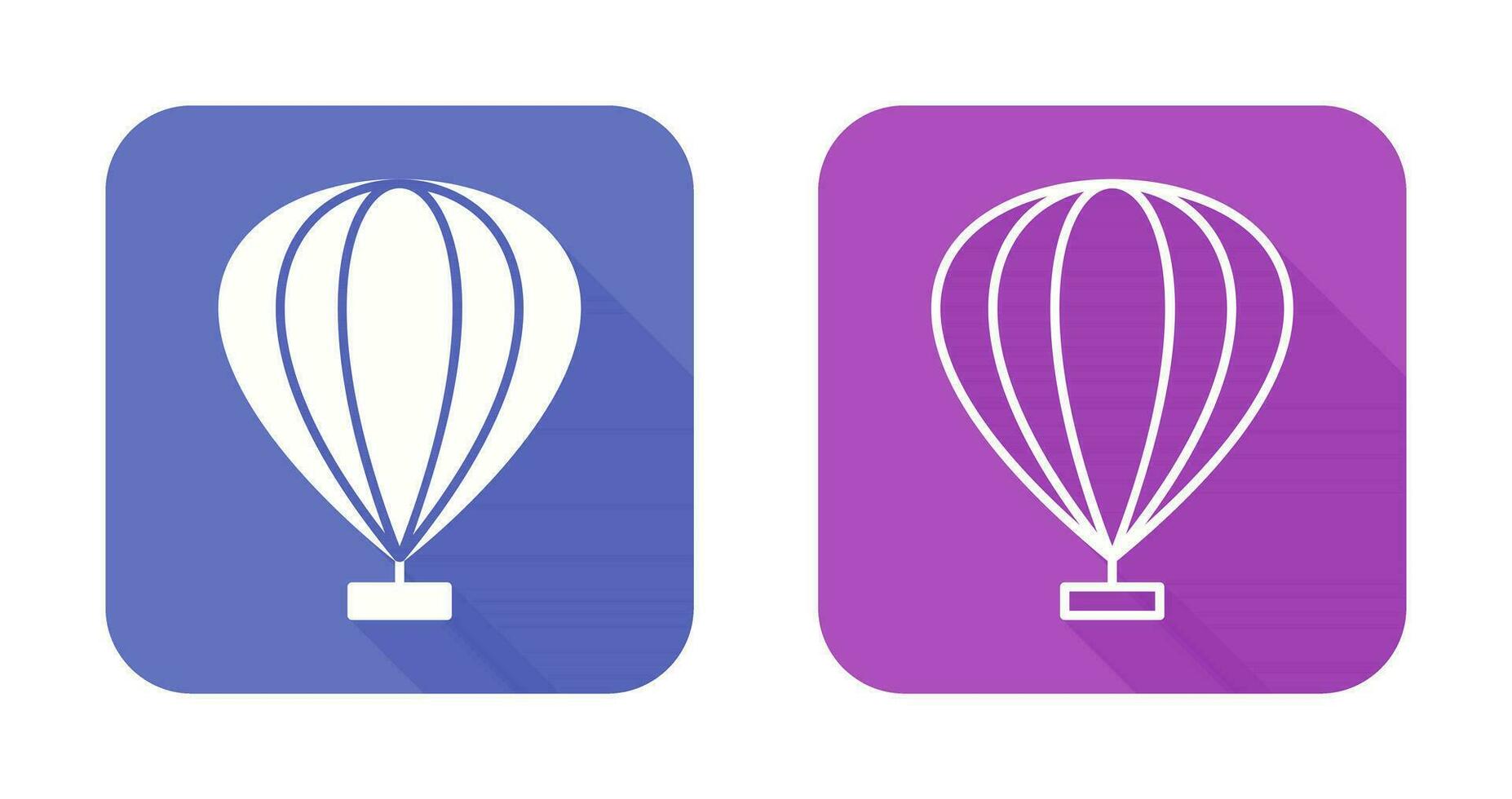 icono de vector de globo de aire caliente